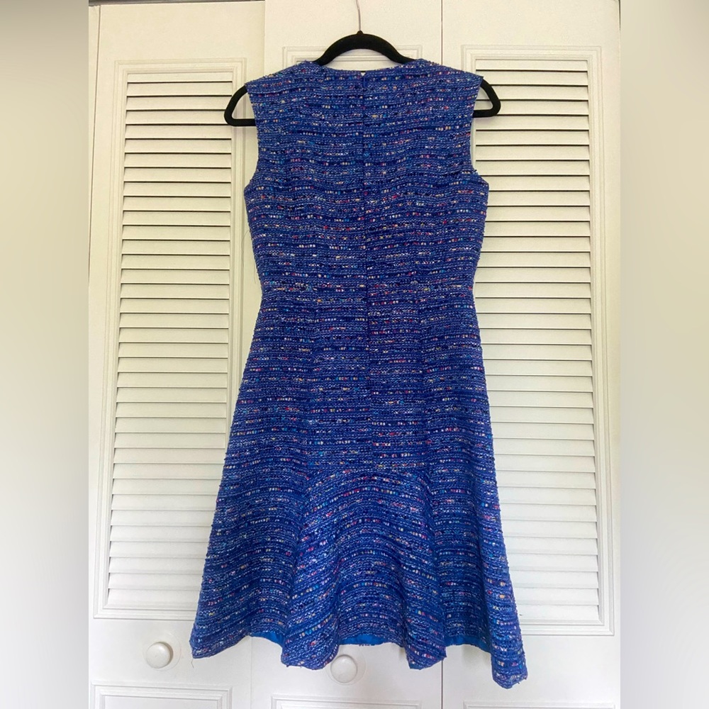 J Crew Dress in Blue Confetti Tweed